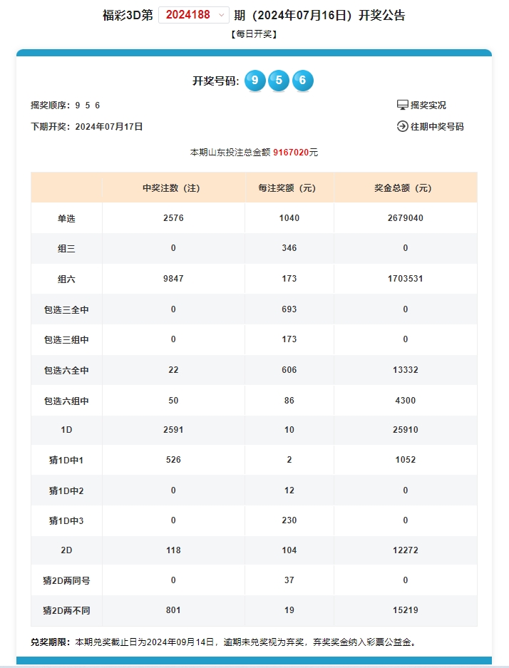 3d福利彩票中一注多少钱✅福利彩票3d中奖一注多少钱